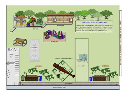 Del Rey Oaks Park - Map